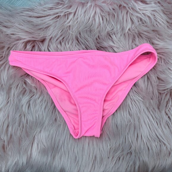 Xhilaration Pink Scrunch Butt Cheeky Bikini Bottom sz M - Picture 2 of 4